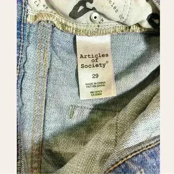 Articles of Society Blue Jean Shorts Size 29 - Picture 9 of 13